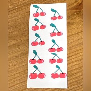 Cherry Painted Bookmark